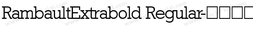 RambaultExtrabold Regular字体转换